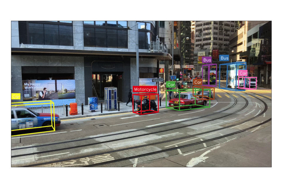 PLOT monocular 3D object detection demonstration